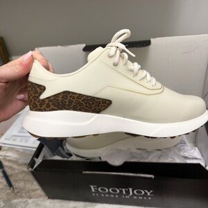 FootJoy Women's Beige and Leopard Sneakers